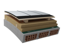 BETONDACH MIT METALLEINDECKUNG